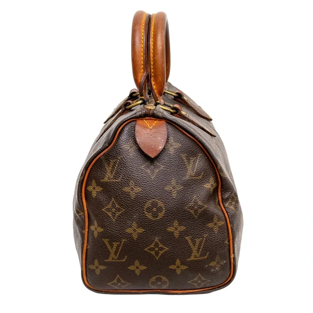 Louis Vuitton Speedy 25 Monogram Boston Handbag M41528 1986 Vintage Padlock